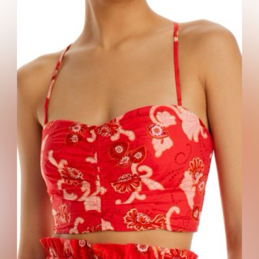 A.L.C. Women’s 4 Arit Cotton Printed Cropped Top